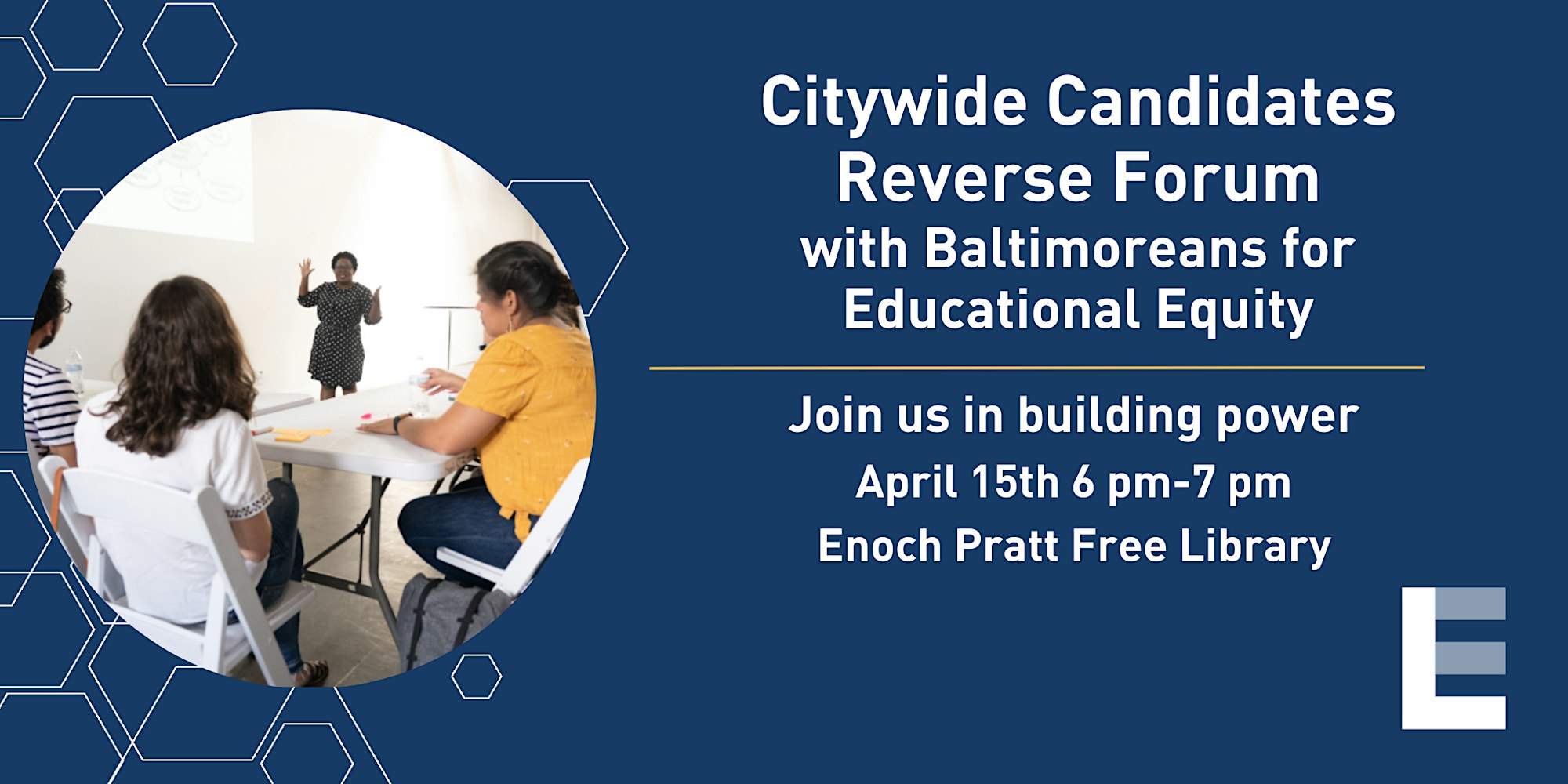 Citywide Candidates Reverse Forum with BEE April 15th 6pm-7pm